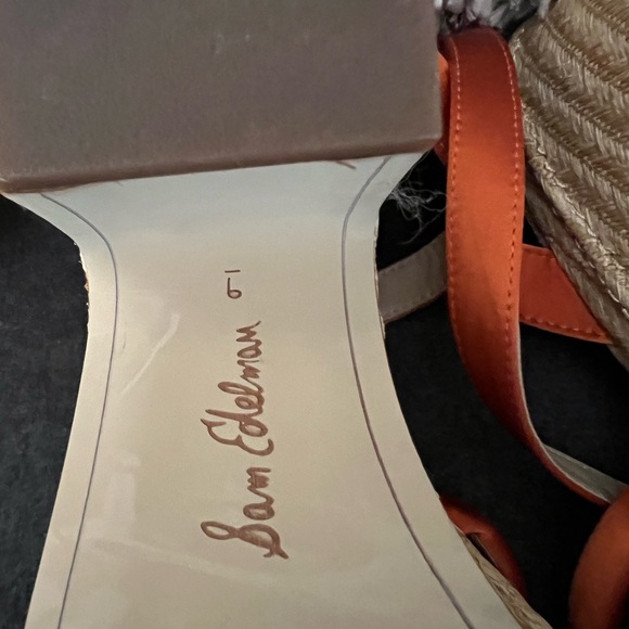 Sam Edelman Tibby Sandals Orange size 9 - Picture 7 of 7